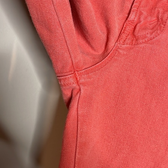 MOTHER | The Springy Hot Coral Ankle Jeans Size 28 - Picture 4 of 10